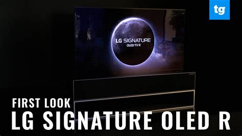 Lg Signature Oled R Hands On With Lgs 100000 Rollable Oled Tv Youtube