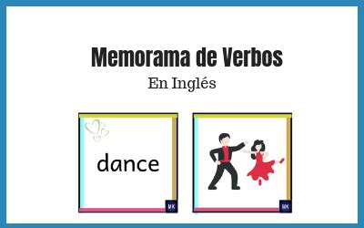 Juegos interactivos para aprender o enseñar inglés: Memorama de Verbos en Inglés para 【Imprimir en PDF】