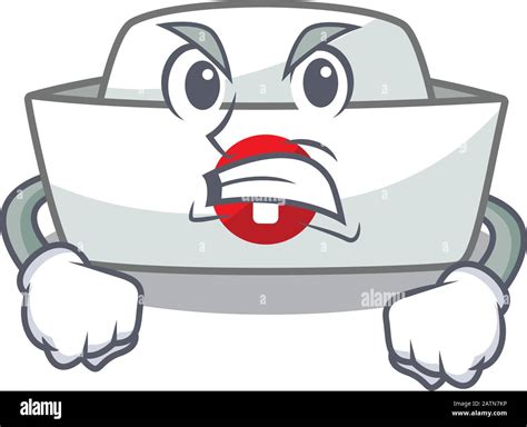 nurse hat cartoon character design having angry face stock vector image and art alamy