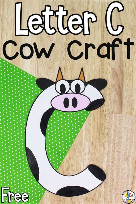 Letter C Cow Craft Letter Recognition Activity For Preschoolers