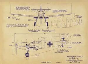 Messerschmitt Bf 109 Plans Drawings Messerschmitt Model Planes