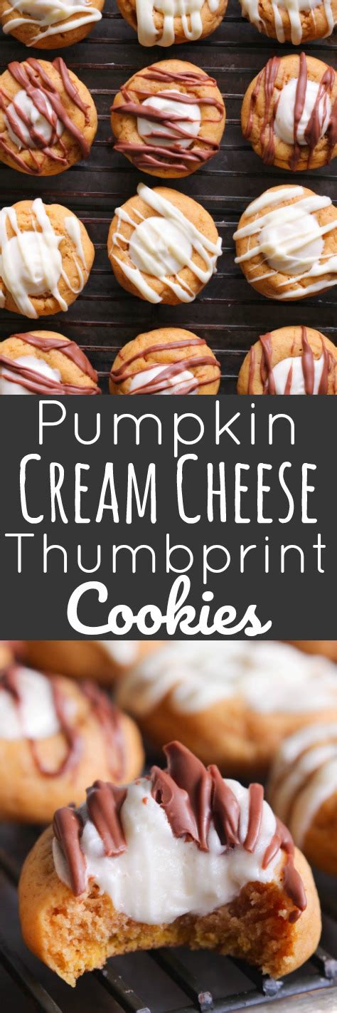 Eat Cake For Dinner Pumpkin Cream Cheese Thumbprint Cookies