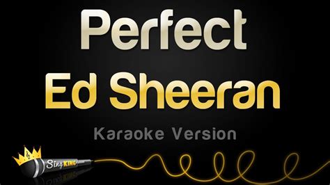 Ed Sheeran - Perfect (Karaoke Version) - YouTube