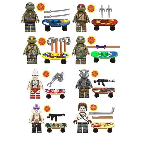 2021 Teenage Mutant Ninja Turtles Character Minifigures Lego Compatible