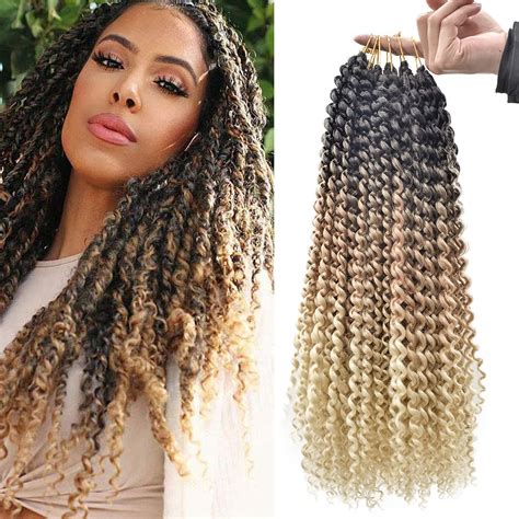 Buy Passion Twist Hair 18 Inch 6 Packslot Water Wave Crochet Hair Passion Twists Long Hair