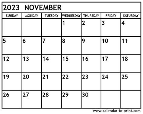 Calendar 2023 November Month Get Calendar 2023 Update