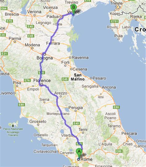 Esta ruta es la que ofrece una distancia más corta para llegar al destino, siempre por carreteras practicables. LUC AT DIS (Look at this!): Como ir de Roma a Venecia y ...