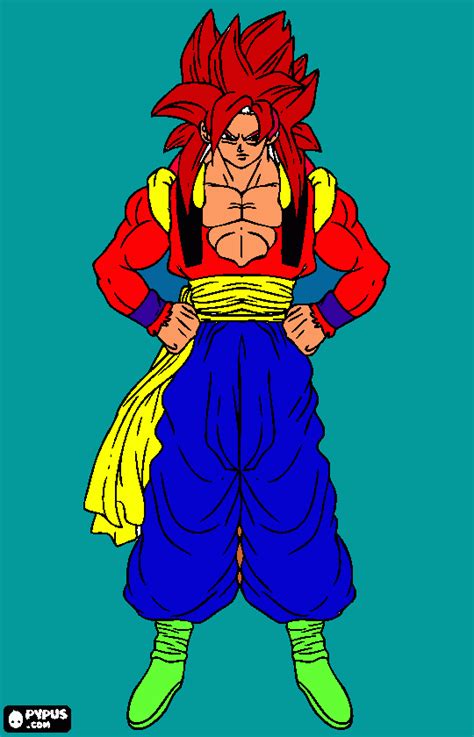 Las Mejores 105 Dibujos Para Colorear Goku Fase 4 Jorgeleonmx