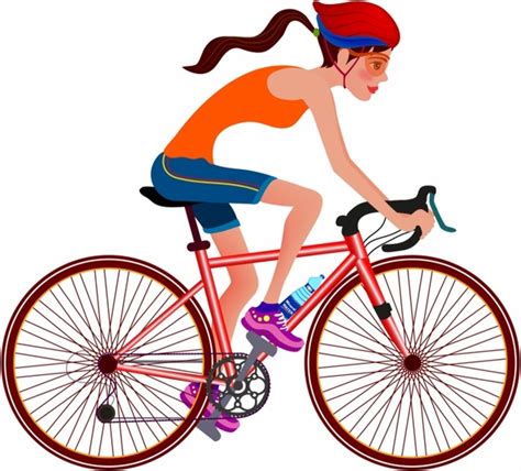 riding a bicycle vectors graphic art designs in editable ai eps svg cdr format free and easy