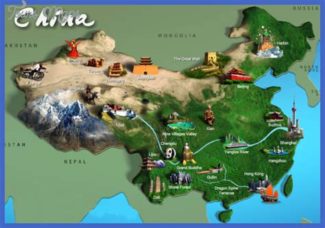 China Map Tourist Attractions
