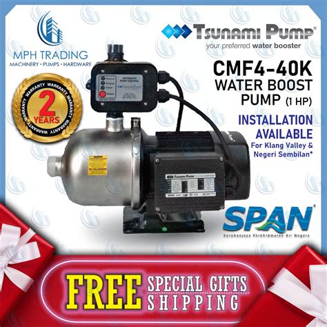 Tsunami Water Pump Automatic Tsunami Cmh4 40k Cmf4 40k Stainless Steel