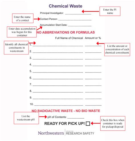 Hazardous Waste Disposal Guide Research Safety Northwestern University