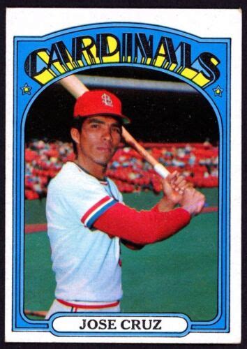 1972 Topps 107 Jose Cruz St Louis Cardinals Rc Ex Id095 Ebay