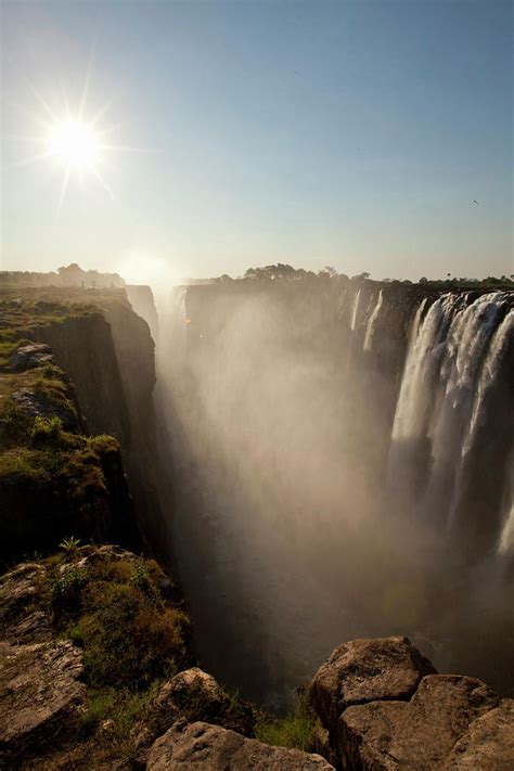 Looking Down The Victoria Falls Gorge By Anthony Grote