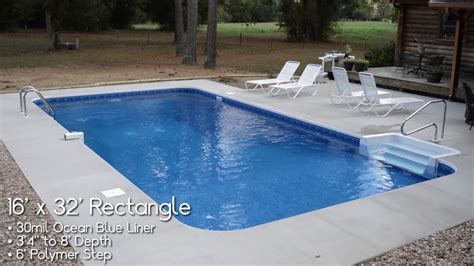 16 X 32 Rectangle In Ground Pool Kit From Pool Warehouse Youtube