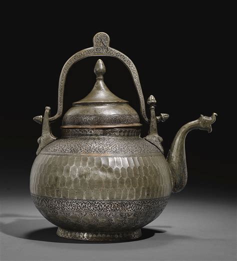 a safavid tinned copper kettle persia 17th 18th century lot persia copper art copper