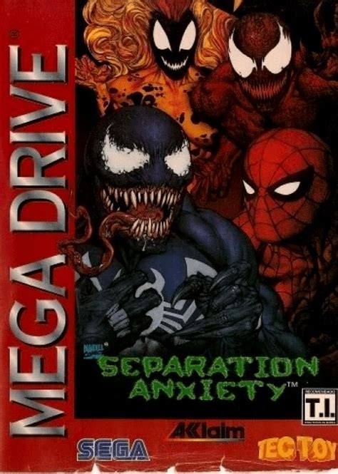 Venom Spider Man Separation Anxiety Boxarts For Sega Megadrive