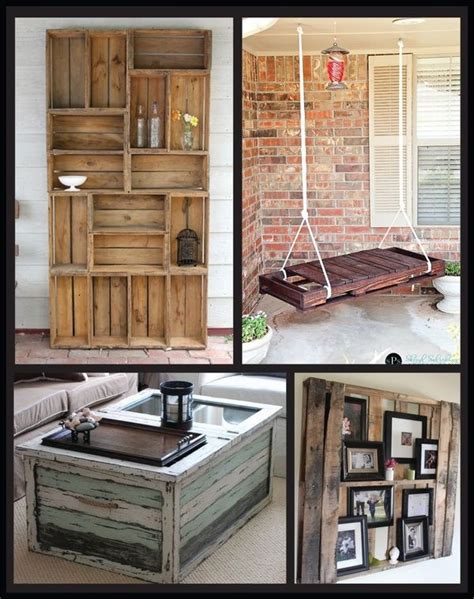 Crate Bookshelf And Pallet Shelves Home Diy Wood Crate Furniture