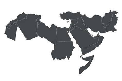 Middle East Map Vector Art Icons And Graphics For Free Download