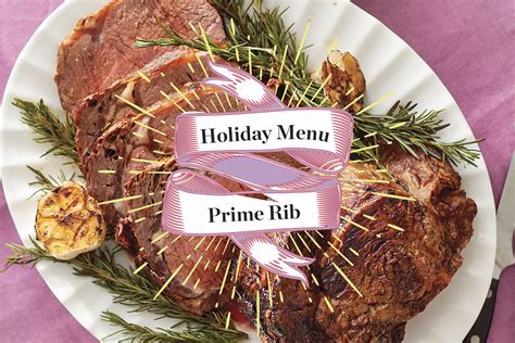 Stand the roast with the rib point up. A Menu for a Prime Rib Holiday Dinner | Roast dinner menu ...