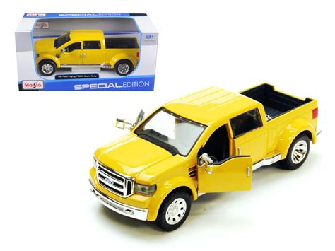 Ford Mighty F 350 Super Duty Yellow Pick Up Truck 131 Scale Diecast