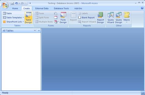 How To Create Table In Ms Office 2007