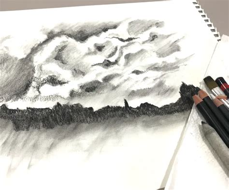 How To Draw Clouds With Pencil Step By Step