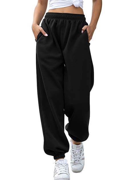 Xingqing Xingqing Women Elastic High Waist Pockets Dance Jogger