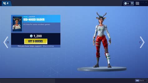 Og Red Nosed Raider And Candy Axe Return 60 Second Fortnite Shop