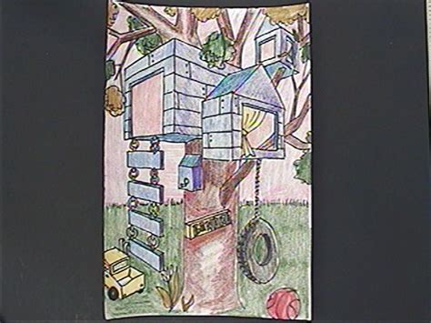 Mini Matisse Two Point Perspective Tree House