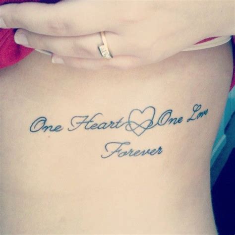 My First Tattoo I Love It One Heart One Love Forever Forever