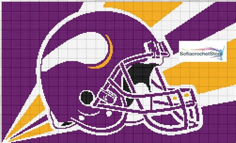 Minnesota Vikings Flag Blanket Craftsy Corner To Corner Crochet
