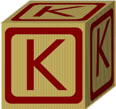 Letter Alphabet Block K Clip Art At Vector Clip Art Online