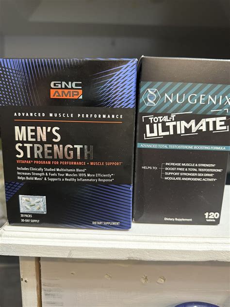 Nugenix® Total T Ultimate 120 Ct Gnc 30ct Strength Vitapak 723 Exp