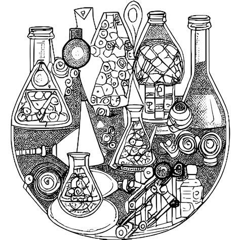 Chemistry Coloring Page · Creative Fabrica
