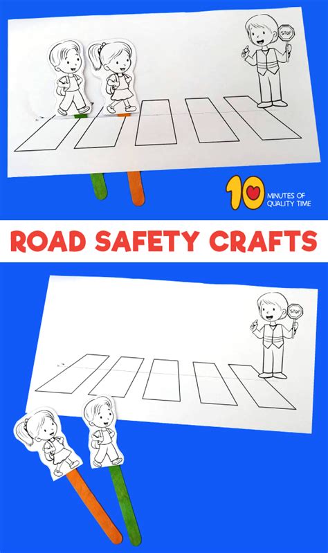 road safety craft use crosswalks safety crafts crafts groundhog