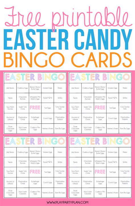 Free Printable Easter Bingo Game Handvaardigheid Groep 34