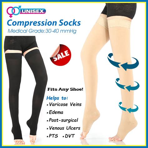 Compression Stockings Women Men Socks Treatment Surgery Nursing Varicose Veins Ebay