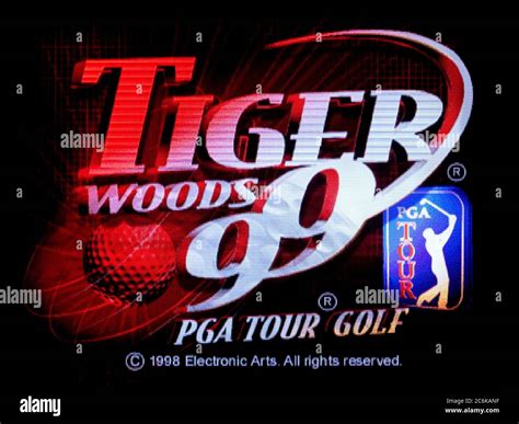 Tiger Woods 99 Pga Tour Golf Sony Playstation 1 Ps1 Psx Editorial