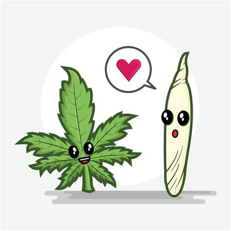 Vector De Dibujos Animados De Elementos De Cannabis Medicinal 2038690