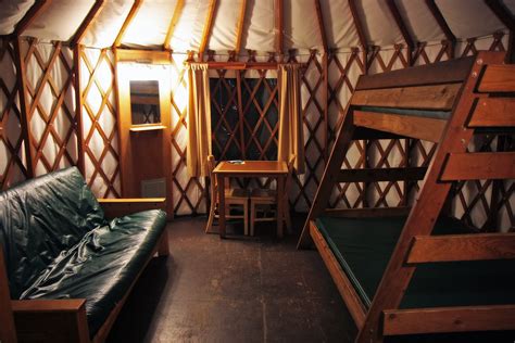Nestled in a lush coastal forest on a sand spit between the pacific ocean and netarts bay, cape lookout state park is a destination for sightseers, hikers, beachcombers, and campers who appreciate a harmonious blend of nature and recreation. Yurt interior, Cape Lookout State Park, Oregon | One of ...