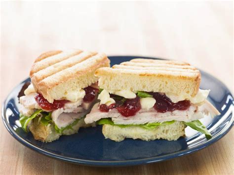 Turkey Brie And Cranberry Panini