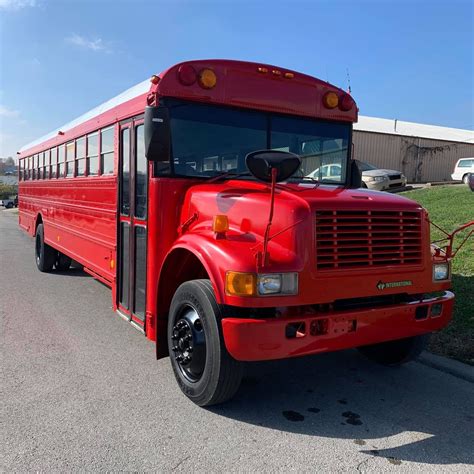 Red School Bus — Old School Bus Sales