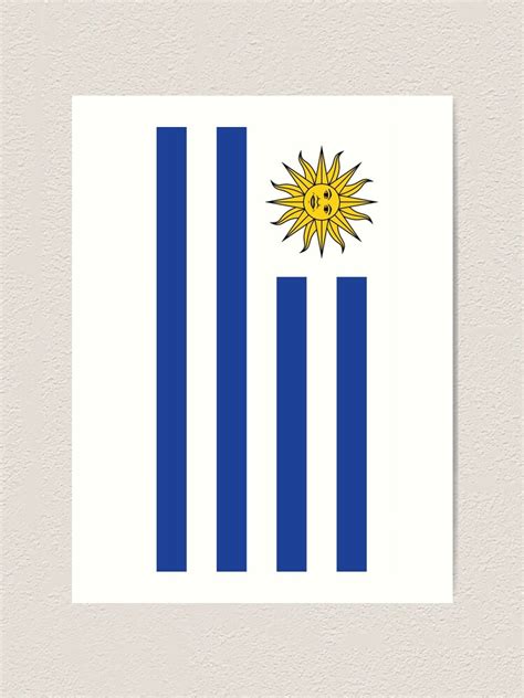 Lámina Artística Bandera De La Bandera De Uruguay De Stoopiditees Redbubble