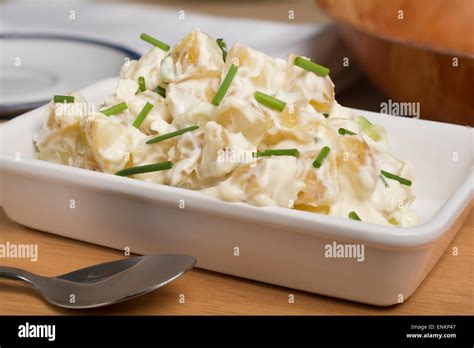 Potato Salad Made With Baby Potatoes Spring Onions Mayonnaise And