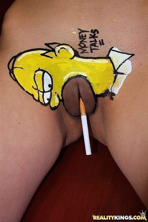 Woman With Homer Simpson Tattoo On Her Pussy Very Hot XXX Website Pic