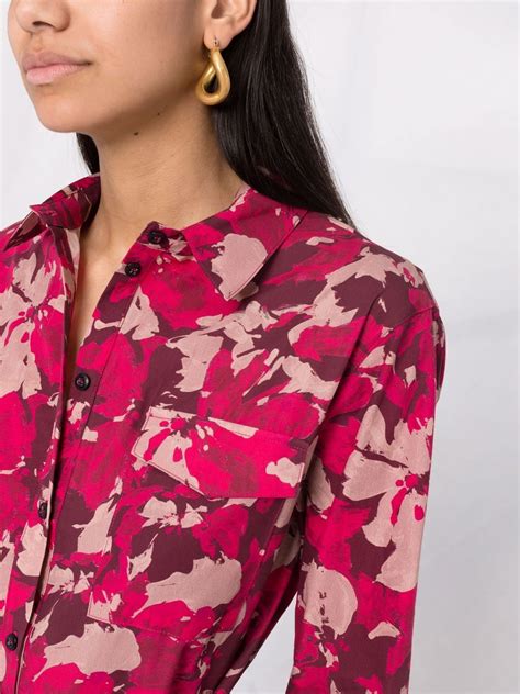 Woolrich Floral Print Shirt Dress Farfetch