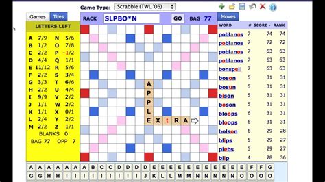 The app automatically imports your game board as you take a screenshot, ensuring you will always see the highest scoring. Scrabble Cheat at Wordplays - YouTube
