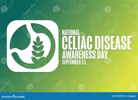 National Celiac Disease Awareness Day September 13 Holiday Concept