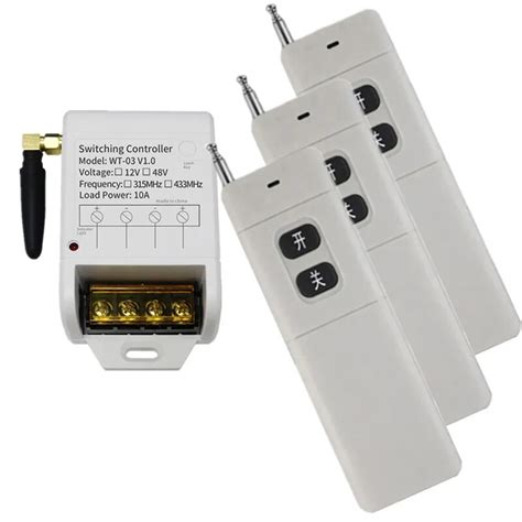 3km high power dc 12v 48v 24v 36v 30a 1 ch 1ch rf wireless remote control switch system receiver